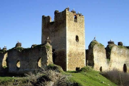 Patio de armas del castillo de Alija, visitable. La fortaleza de Laguna de Negrillos y la torre del homenaje de Villanueva de Jamuz están cerrados.