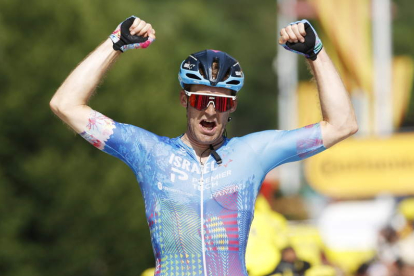 El canadiense Hugo Houle se impuso en la primera jornada pirenaica del Tour de Francia. YOAN VALAT