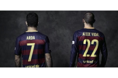 Arda y Vidal en un anuncio de Nike.