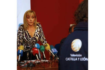 Isabel Carrasco, el día que presentó su candidata a la presidencia del PP