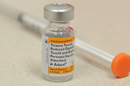 Una vacuna contra el sarampión en un programa de inmunización en EEUU.