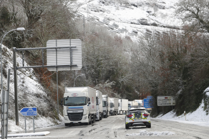 Efectos de la nevada en el límite del Bierzo con Galicia. L. DE LA MATA