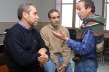 De izquierda a derecha, José Antonio Alegre, Sergio Merayo y José Luis García