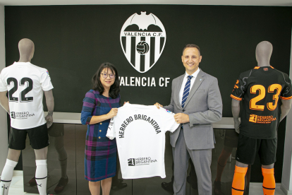 Presentación del acuerdo entre Herrero Brigantina y el Valencia CF. VCF