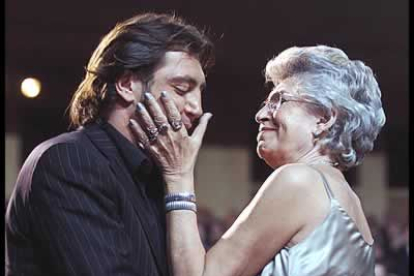 Javier Bardem, uno de los premiados de la cinta que acaparó los seis premios de los actores.