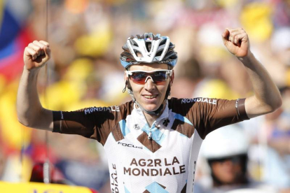 El ciclista francés Romain Bardet del Ag2r La Mondiale se impone en la 18ª etapa del Tour de Francia entre las localidades de Gap y Saint-Jean-de-Maurienne.