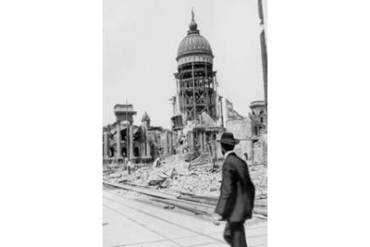 Imagen retrospectiva del terremoto que asoló San Francisco el       18 de abril           de 1906