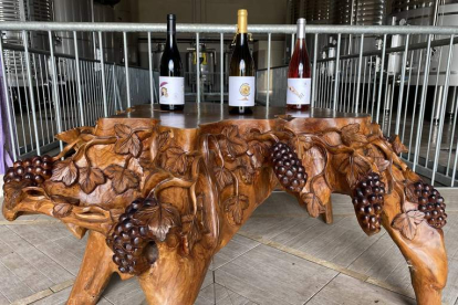 Imagen del vino ‘Cascabel 2020’, un blanco de la variedad Albarín de la bodega El Sueño de las Alforjas. DL
