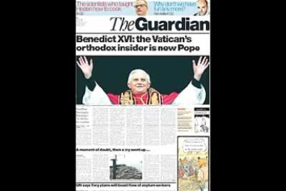 Los periódicos británicos califican al nuevo Papa como el más controvertido. The Guardian dice que se eligió a un pontífice conservador, que como cardenal hizo imponer la ortodoxia.