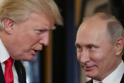 Trump y Putin en la cumbre de la APEC el pasado mes de noviembre.