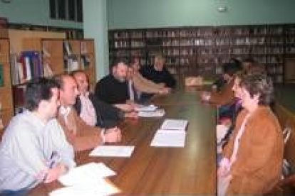 Una de las últimas reuniones de los miembros de la junta local del PP de Cistierna