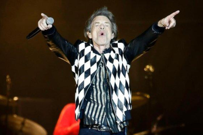 Mick Jagger, en el concierto de Chicago, tras su operación de corazón.