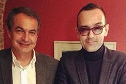 José Luis Rodríguez Zapatero y Risto Mejide, en una foto reciente en Twitter.