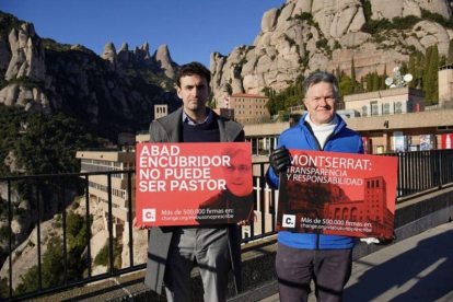 Juan Cuatrecasas y Peter Saunders, este domingo, en Montserrat.