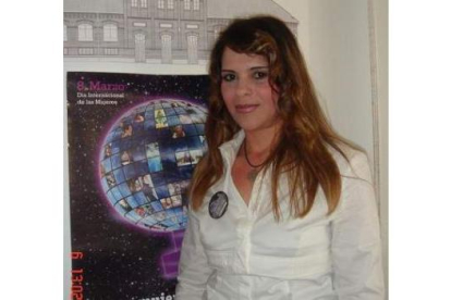Djamila Sebbhi, ayer en la sede de Cruz Roja en León