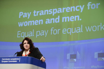 La comisaria europea de Igualdad, Helena Dalli. JOHANA JERON