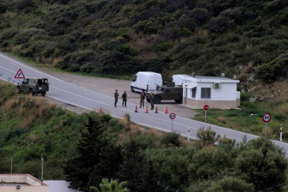 vigilancia del perímetro terrestre que separa Ceuta de Marruecos. REDUAN