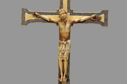 Crucifijo leonés en el Metropolitan de Nueva York.  MET