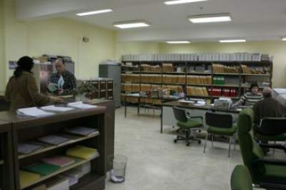 Imagen de archivo de las dependencias del Registro en el Palacio de Justicia de Ponferrada