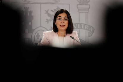 La ministra de Sanidad, Carolina Darias. EMILIO NARANJO