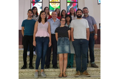 El equipo de la Universidad de León que estudia las isquemias cerebrales. DL