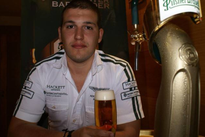 Daniel Giganto ha ganado el priemr concurso nacional de tiraje de cerveza