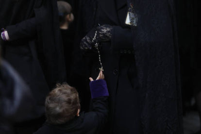 Procesión de la Virgen de la Amargura, de la cofradía de Minerva. FERNANDO OTERO