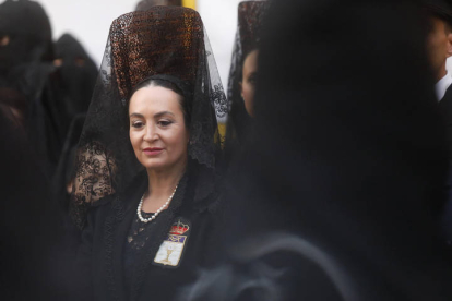 Procesión de la Virgen de la Amargura, de la cofradía de Minerva. FERNANDO OTERO