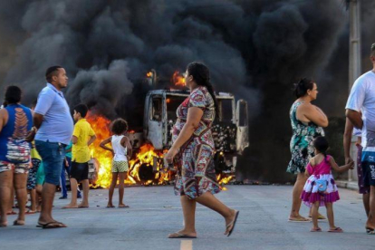 Imagen de los disturbios en Fortaleza.