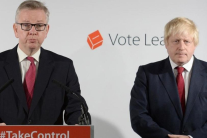 Michael Gove (izquierda) y Boris Johnson durante la pasada campaña.