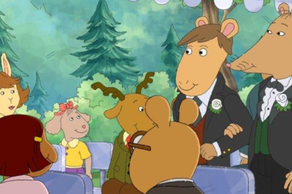 Una escena del episodio prohibido de Arthur.
