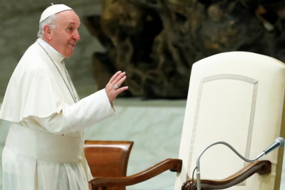 El Papa Francisco este sábado en el Vaticano.