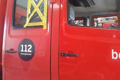 Un camión de Bomberos de la Generalitat.