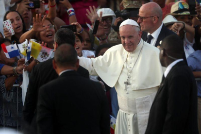 El papa Francisco en su participacion en la Jornada Mundial de la Juventud 2019.