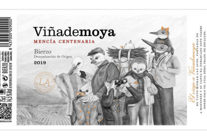 Imagen de las nueva etiqueta de Villademoya de esta bodega. DL