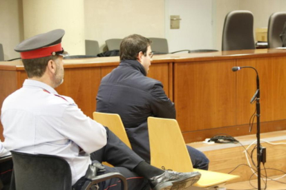 El acusado, durante el juicio celebrado en la Audiencia de Lleida.
