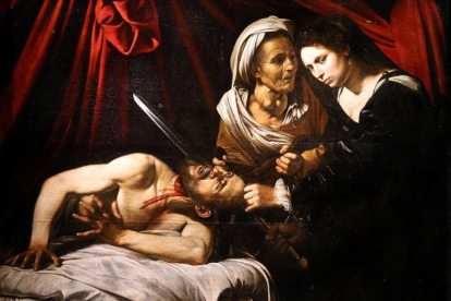 Detalle del cuadro enontrado en Toulouse y cuya autoría podría ser de Caravaggio.