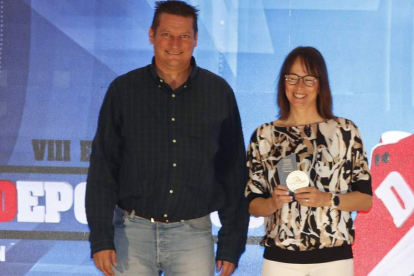 Marta Álvarez se llevó el premio en natación. RAMIRO