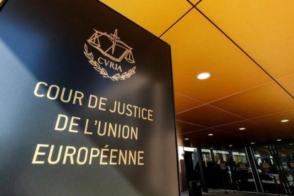 Entrada del Tribunal de Justicia de la UE, en Luxemburgo.