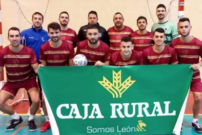 Formación del equipo del Racing de León que disputa la Liga Asolefusa/Caja Rural. DL