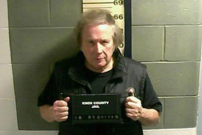 Don McLean, tras ser detenido.