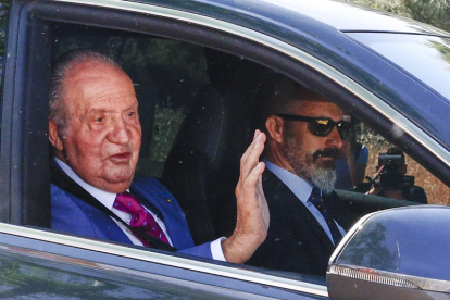 Don Juan Carlos durante su última visita a España. RODRIGO