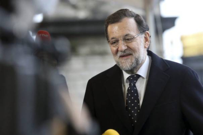 Foto de archivo. Mariano Rajoy a su llegada a una reunión del Partido Popular Europeo en Bruselas.