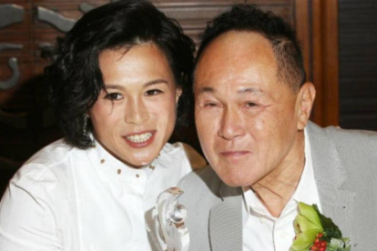 Gigi Chao y su padre Cecil Chao Sze-tsung, en agosto pasado.