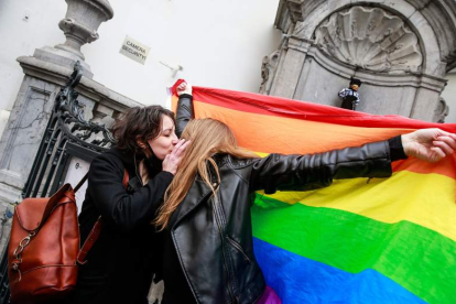 Bruselas celebró esta semana ser ciudad libre de homofobia. STEPHANIE LECOC