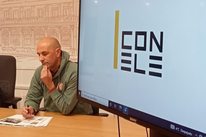 Presentación del nuevo logo del Palacio de Exposiciones de León. JONATHAN NOTARIO