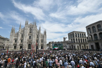 Funeral con honores de Silvio Berlusconi en Milán. CIRO FUSCO/MOURAD BALTI TOUATI/MATTEO CORNER/MATTEO BAZZI