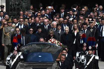 Funeral con honores de Silvio Berlusconi en Milán. CIRO FUSCO/MOURAD BALTI TOUATI/MATTEO CORNER/MATTEO BAZZI