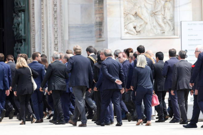 Funeral con honores de Silvio Berlusconi en Milán. CIRO FUSCO/MOURAD BALTI TOUATI/MATTEO CORNER/MATTEO BAZZI