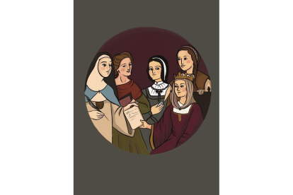 Ilustración de Gloria Cuenca que refleja a Isabel la Católica